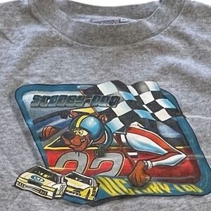 Vtg Y2K Cartoon Network Scooby Doo NASCAR Wacky Racing 2001 Boys T Shirt Large 7